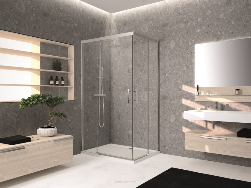 NOVELLINI kabina prysznicowa KALI A-H  90X105  105x90 cała kabina   KALIAH86L1B + KALIAH101L1B
