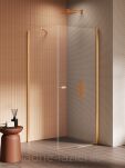 Złota szczotkowana kabina prysznicowa 100x110 NEW SOLEO GOLD BRUSHED New Trendy K-4192 - 10