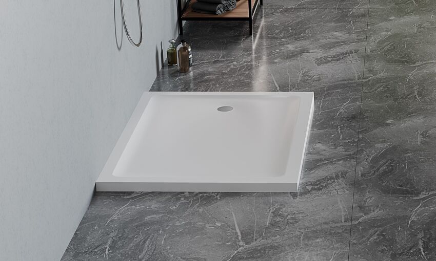 Brodzik MILD SATIN biały matowy 80x160 H 4,5 NEW TRENDY B-0658