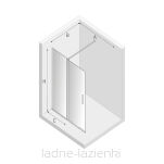 NEW TRENDY Kabina Walk In SMART 100 srebrna szkło 8mm EXK-4087 - 2