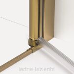 Złota szczotkowana kabina prysznicowa 80x90 NEW SOLEO GOLD BRUSHED New Trendy K-4178 - 5
