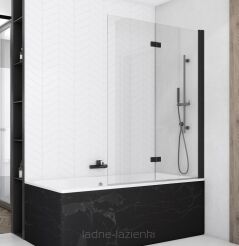 Sanswiss Parawan nawannowy SOLINO BLACK SOLB2 120 dwucześciowy PRAWY SOLB2D1200607