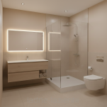 Brodzik Solidstep 80x100 biały gładki wysoki 11 Schedline  3ST.S1P-80100 - 2