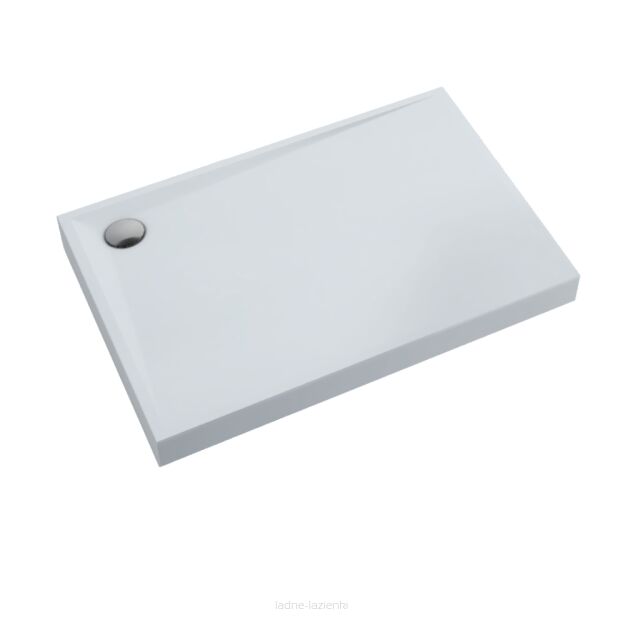Brodzik Solidstep 80x100 biały gładki wysoki 11 Schedline  3ST.S1P-80100