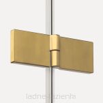 Złoty Parawan nawannowy New SOLEO GOLD BRUSHED 100x140 prawy składany New Trendy P-0174 - 7