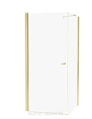 Złota szczotkowana kabina prysznicowa 90x120 NEW SOLEO LIGHT GOLD New Trendy K-1844