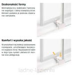 Białe Drzwi prysznicowe PRIME WHITE 130 P (127,7-131,7) New trendy D-0407A - 8