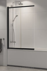 Parawan nawannowy czarny  SENSI BLACK 85x150 przesuwno-składany NEW TRENDY P-0045