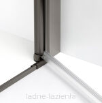 Drzwi prysznicowe grafitowe 110 NEW SOLEO GUNMETAL BRUSHED New Trendy D-0536A - 9