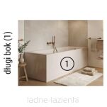 Panel przedni wanny Cashmere Mat 180x55 Schedline 5P.PW-180/PK/MG - 2