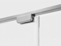 Kabina prysznicowa 80x80 New Trendy OXIA Nickel Brushed w nowoczesnej łazience
