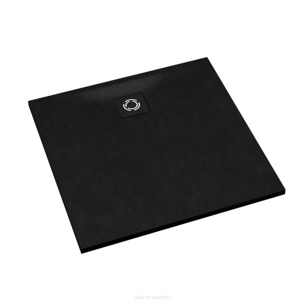 Brodzik kompozytowy 80x80 MAGNIFIC BLACK STONE Schedline 3SP.M1K-8080/C/ST-M9/C/ST