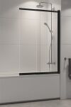 Parawan nawannowy czarny SENSI BLACK 100x150 przesuwno-składany NEW TRENDY P-0046 - 2