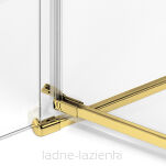 Kabina AVEXA GOLD SHINE 110x70 z wieszakiem złota połyskująca LEWA NEW TRENDY EXK-3180 - 11