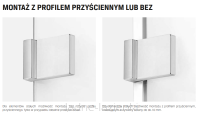 NEW TRENDY Kabina prysznicowa AVEXA 120x120 EXK-1539 - 6