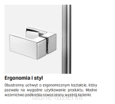 NEW TRENDY Kabina prysznicowa AVEXA 120x120 EXK-1539 - 9