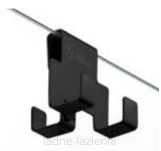 NEW TRENDY Kabina prysznicowa AVEXA BLACK 110x70 lewa czarna EXK-1827 - 3