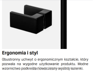NEW TRENDY Kabina prysznicowa AVEXA BLACK 110x70 lewa czarna EXK-1827 - 8