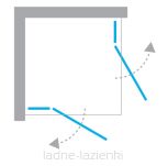 Kabina prysznicowa KALIBRA CHROME 2D 120x120 K-5095 NEW TRENDY - 6