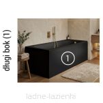 Panel akrylowy do wanny Black mat 140 czarny Schedline 5P.PW-140/C/MG - 2