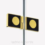Złota Kabina prysznicowa AVEXA GOLD SHINE 90x90 prawa połysk NEW TRENDY EXK-1661GM - 9